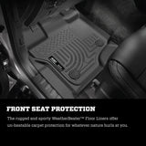 Husky Liners 21-23 Ford F-150 CC SC / 2017 Ford SD CC WeatherBeater Rear Floor Liners - Black 14401