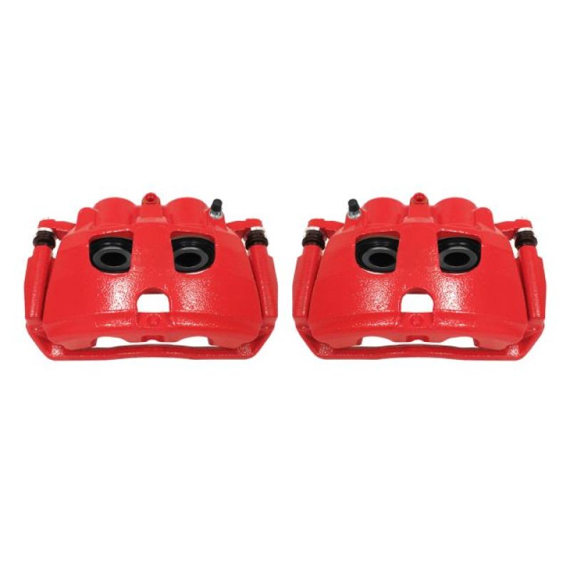 Power Stop 09-10 Dodge Ram 2500 Rear Red Calipers w/Brackets - Pair S5174