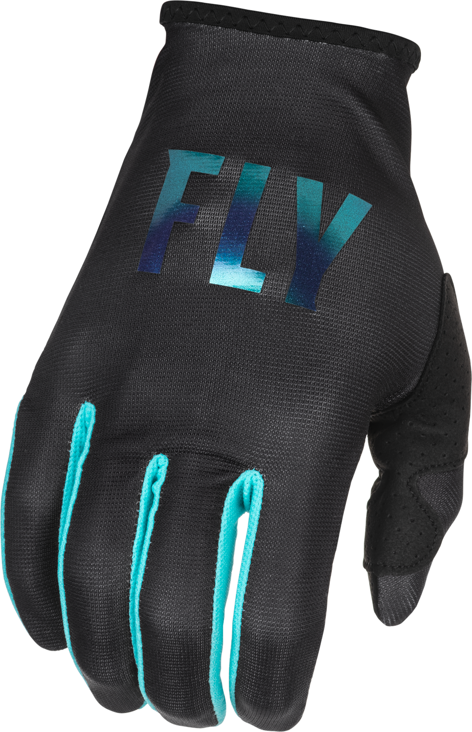 FLY RACING Women's Lite Gloves Black/Aqua 2x 375-6102X