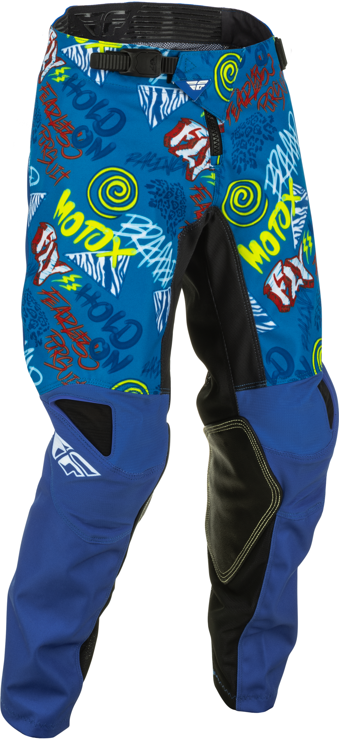 FLY RACING Youth Kinetic Rebel Pants Blue/Light Blue Sz 26 375-43726