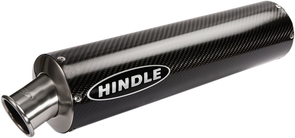 HINDLE Round Muffler - Carbon Fiber - 16" CFS162R