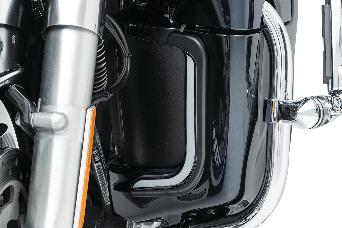 KURYAKYN Lower Fairing Lights - Tracer - Satin Black 2957