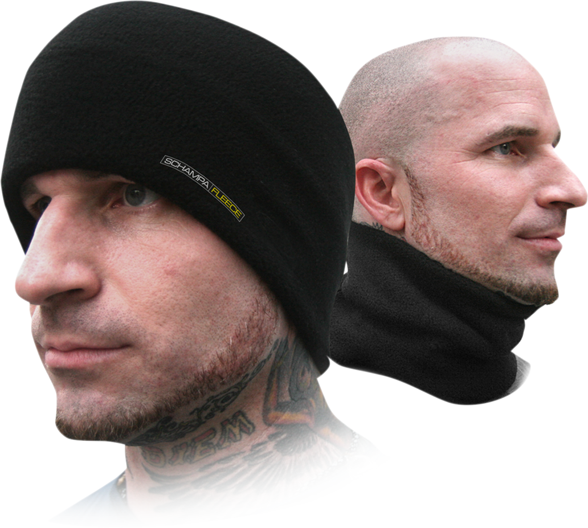 SCHAMPA & DIRT SKINS Fleece Helmet Neckgaiter - Black NG004