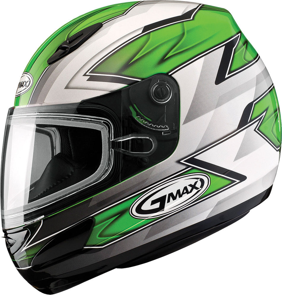 GMAX Gm-48s Helmet Razor Green/White/Silver S G6481324 TC-3