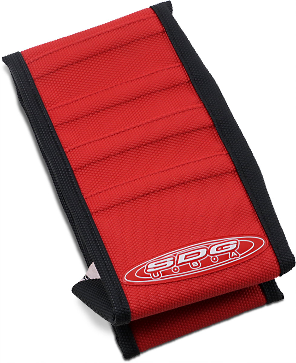 SDG Pleated Seat Cover - Red Top/Black Sides 96323RK