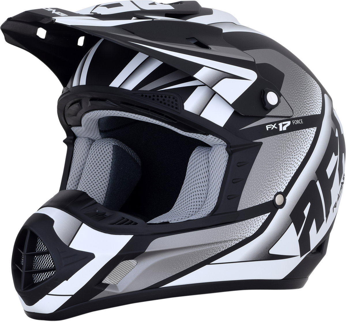 AFX FX-17 Helmet - Force - Matte Black/White - 2XL 0110-5201