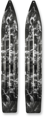 SLYDOG SKIS Powder Hound Skis - Black/White - 7" - Pair PH7SWRBLKWHTLOP