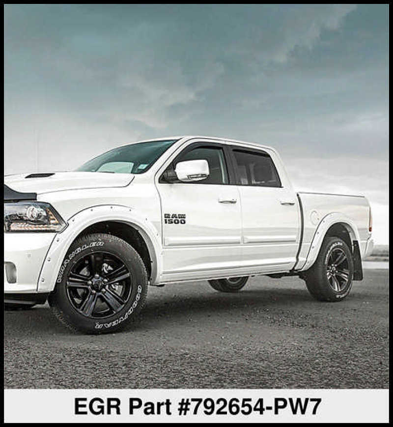 EGR 09+ Dodge Ram LD Bolt-On Look Color Match Fender Flares - Set - Bright White 792654-PW7