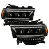 Spyder 19-22 Dodge Ram 2500/3500 (Halogen Model Only) Proj. Headlights (PRO-YD-DR19HDHALAP-SEQ-BK) 5088604