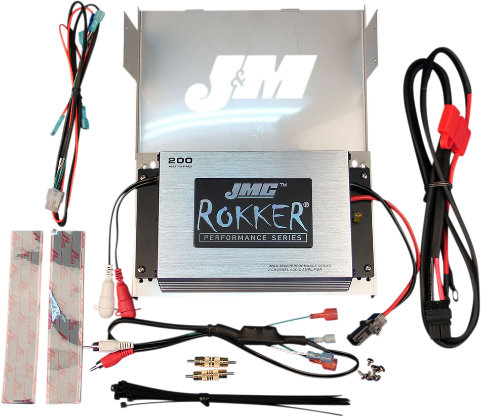 J & M 200 W Amplifier Kit - '98-'13 FLHX/FLHT JMRA-2000HC06