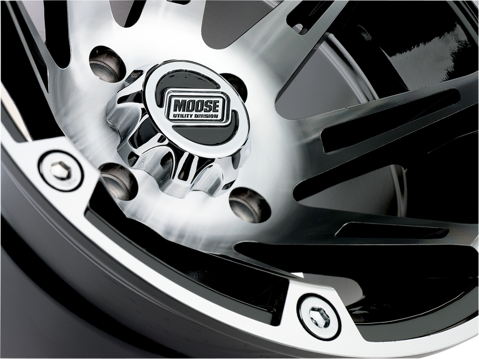 MOOSE UTILITY Wheel - 387X - Front - Machined Black - 12x7 - 4/110 - 4+3 387ML127110BW4