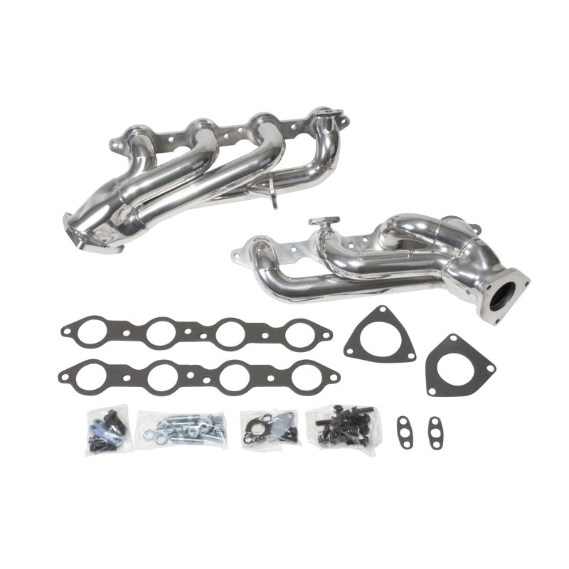 BBK 99-04 GM Truck SUV 4.8 5.3 Shorty Tuned Length Exhaust Headers - 1-3/4 Silver Ceramic 40050