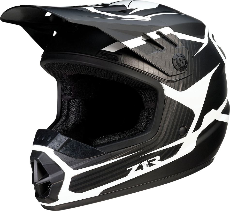 Z1R Youth Rise Helmet - Flame - Black - Large 0111-1441