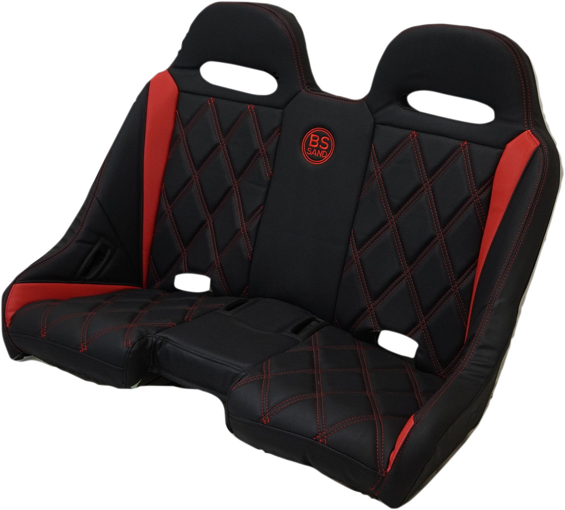 BS SAND Extreme Bench Seat - Black/Red EXBERDBDR