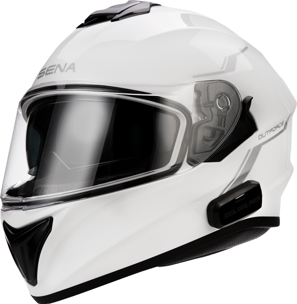 SENA OutForce Helmet - Glossy White - Large OUTFORCE-GW00L