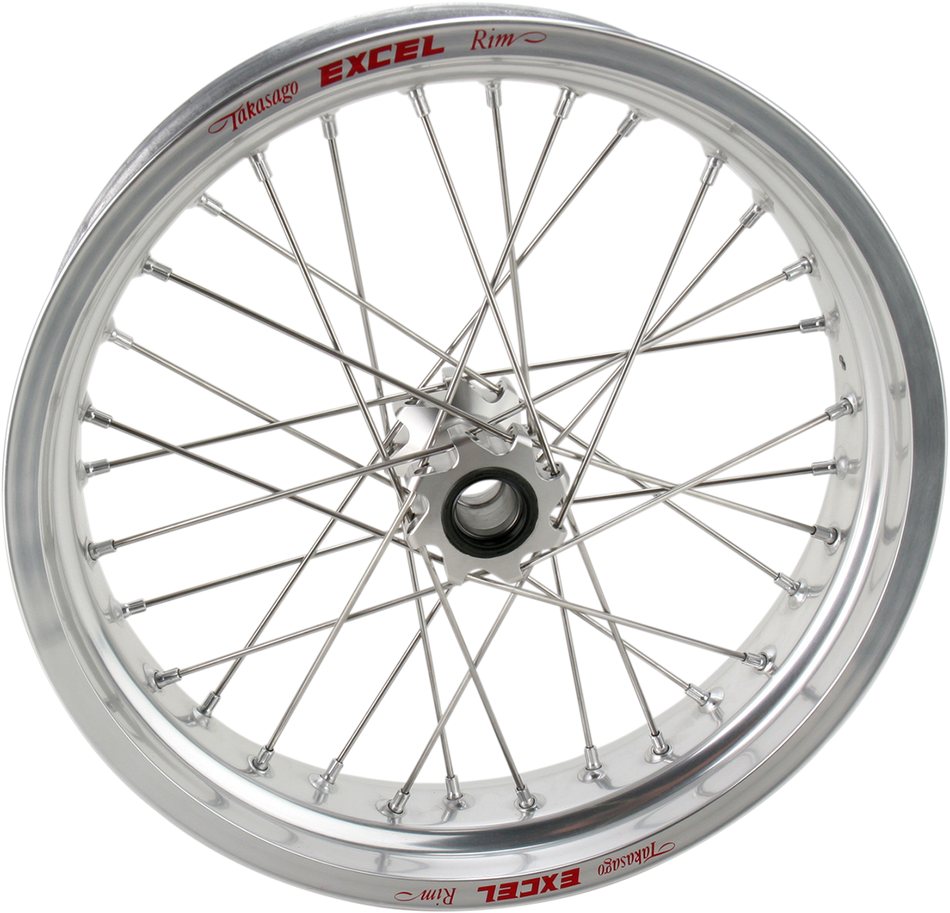 EXCEL Front Wheel Set - Next Generation - Pro Series - 17 x 3.50" - Silver Hub/Silver Rim 2F7LS40