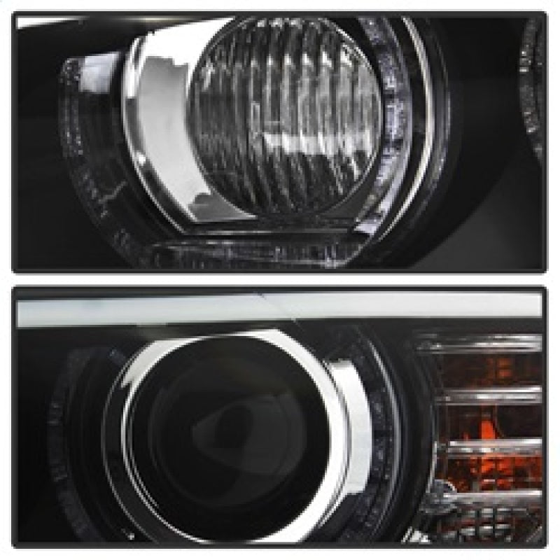 Spyder 08-10 BMW F92 3 Series Projector Headlights - LED DRL - Black (PRO-YD-BMWE9208-DRL-BK) 5085184