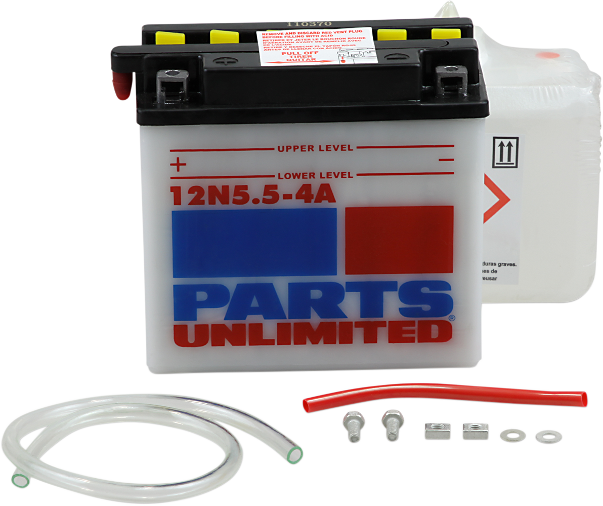 Parts Unlimited Battery - 12n5.5-4a 12n5.5-4a-Fp