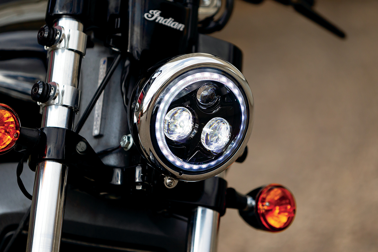 KURYAKYN 5.75" Orbit Vision Headlight with Halo 2462