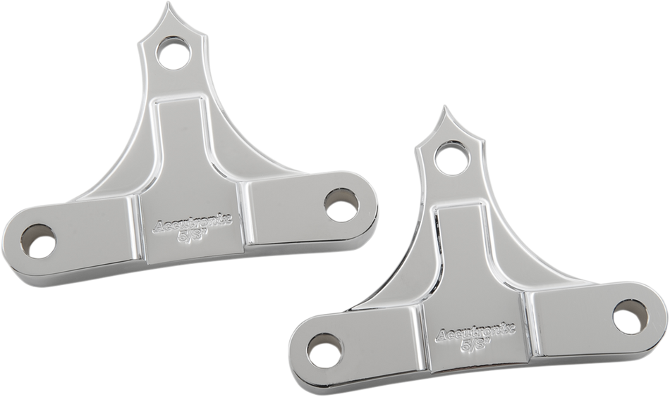 ACCUTRONIX Hot Legs/Bagger Legs Fender Spacers - Chrome - 0.625" Spacer - For 6" Width Fender TFS49-NF5/8C
