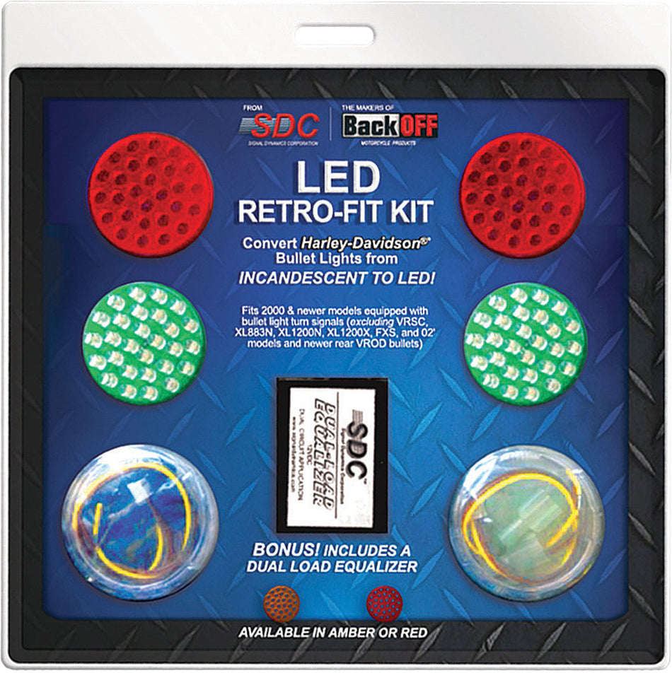 SDC Led Retro-Fit Kit Red Rear Only 2450
