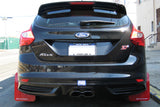 Rally Armor 12-19 Ford Focus ST / 16-19 RS Black UR Mud Flap w/ Nitrous Blue Logo MF27-UR-BLK/NB