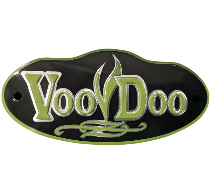 Voodoo Exhaust Universal Badge Green VEBG