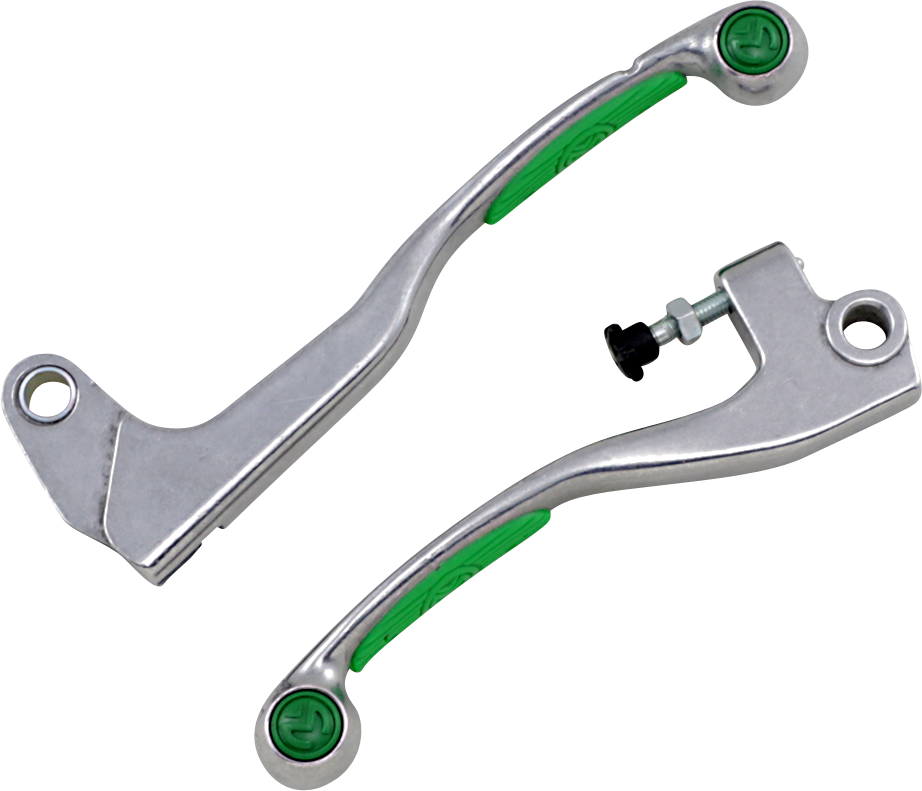 MOOSE RACING Lever Set - Competition - Green 1SGWE49