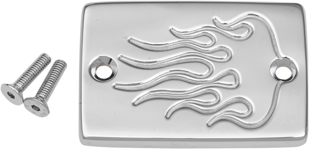 BARON Master Cylinder Cover - Smooth - Kawasaki - Chrome BA-7676-03