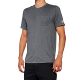 100% Mission Athletic T-Shirt - Charcoal - Large 20014-00012