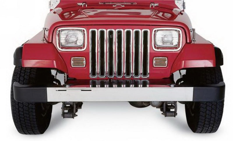 Rampage 1987-1995 Jeep Wrangler(YJ) Grille Inserts - Chrome 7509