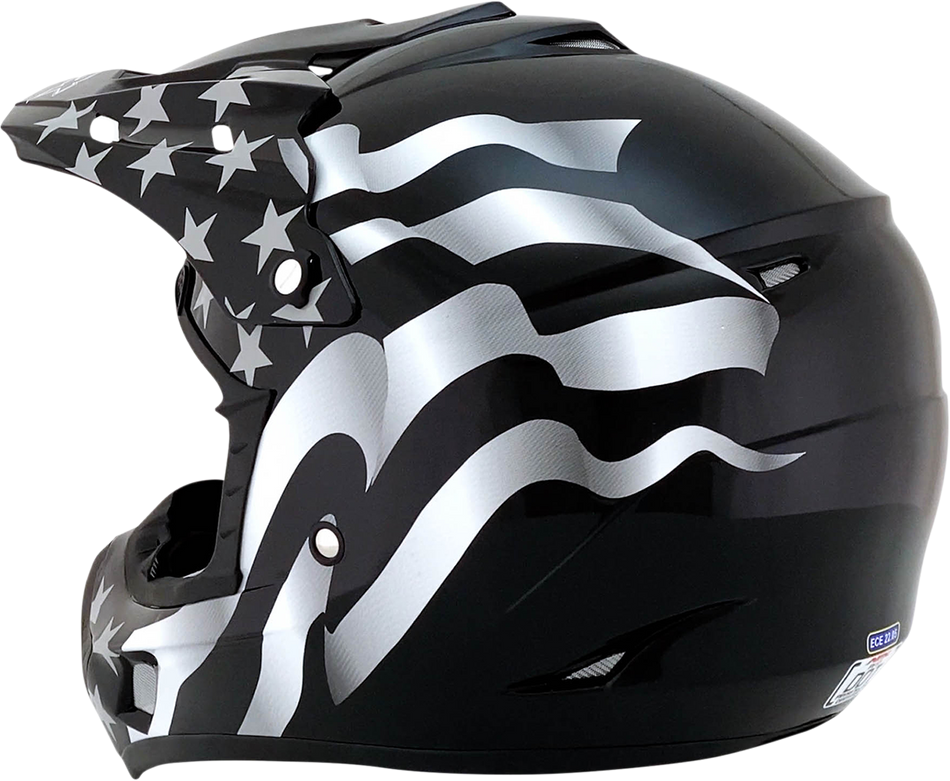 AFX FX-17 Helmet - Flag - Stealth - XS 0110-2362
