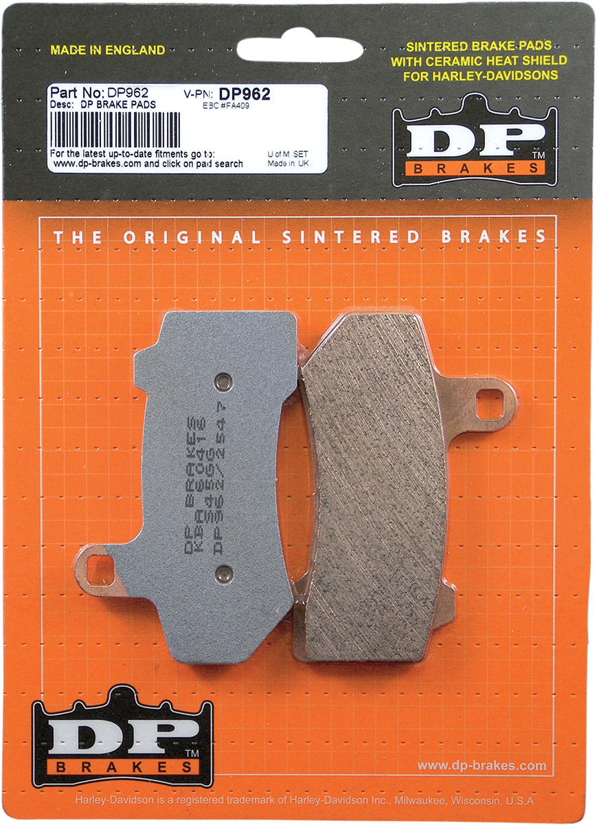 DP BRAKES Sintered Brake Pads - DP962 DP962