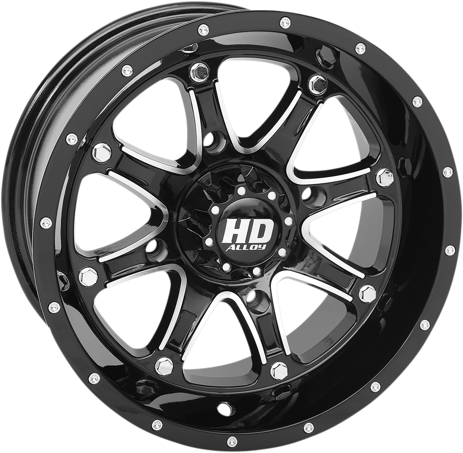 STI TIRE & WHEEL HD4 Wheel - Front/Rear - Black - 12x7 - 4/137 - 5+2 (+10 mm) 12HD407