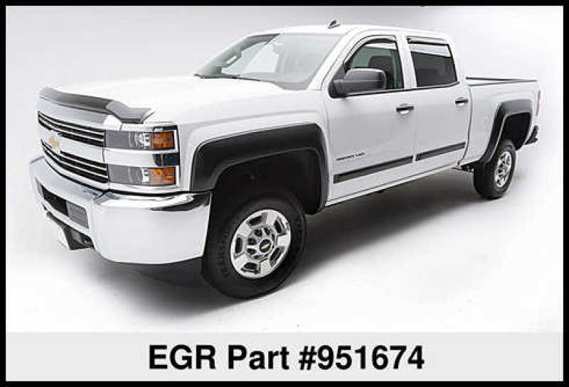 EGR Crew Cab Front 41.5in Rear 38in Rugged Style Body Side Moldings (951674) 951674