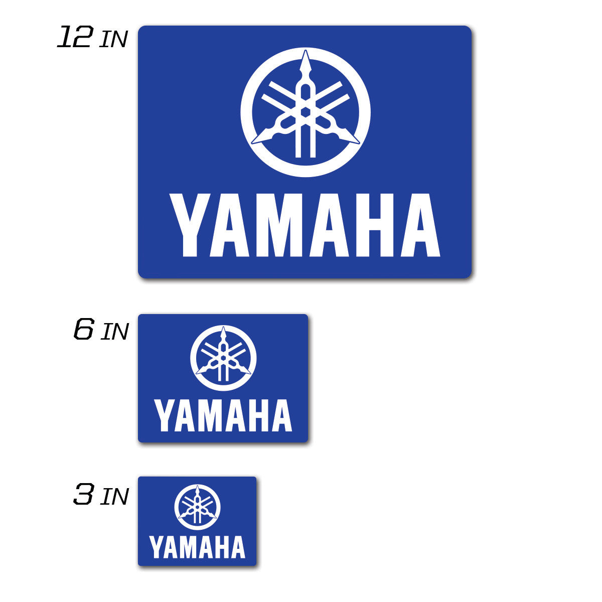 D-COR Yamaha Icon Decal 3" Squared Yamaha Icon Decal 3" Squared 40-50-108