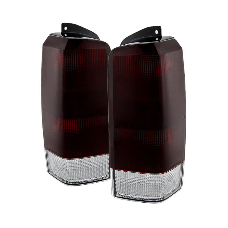 Xtune Jeep Cherokee 1997-2001 OEM Style Tail Lights Red Smoked ALT-JH-JC97-OE-RSM 9029868