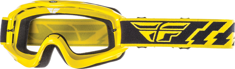 FLY RACING Focus Goggle Yellow W/Clear Lens 37-3003