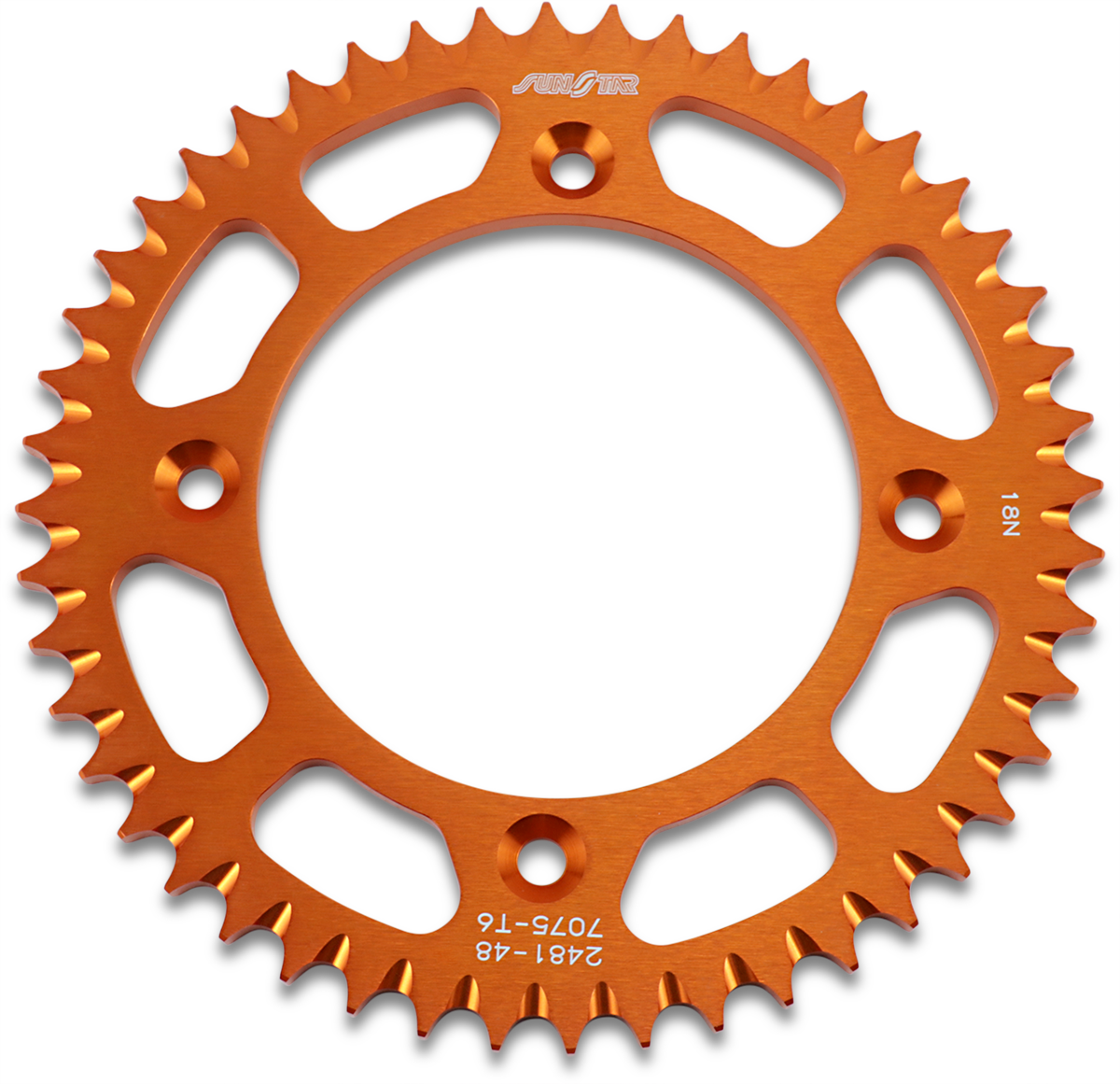 SUNSTAR SPROCKETS Rear Sprocket - 48 Tooth - Gas Gas/Husqvarna/KTM - Orange 5-248148OR