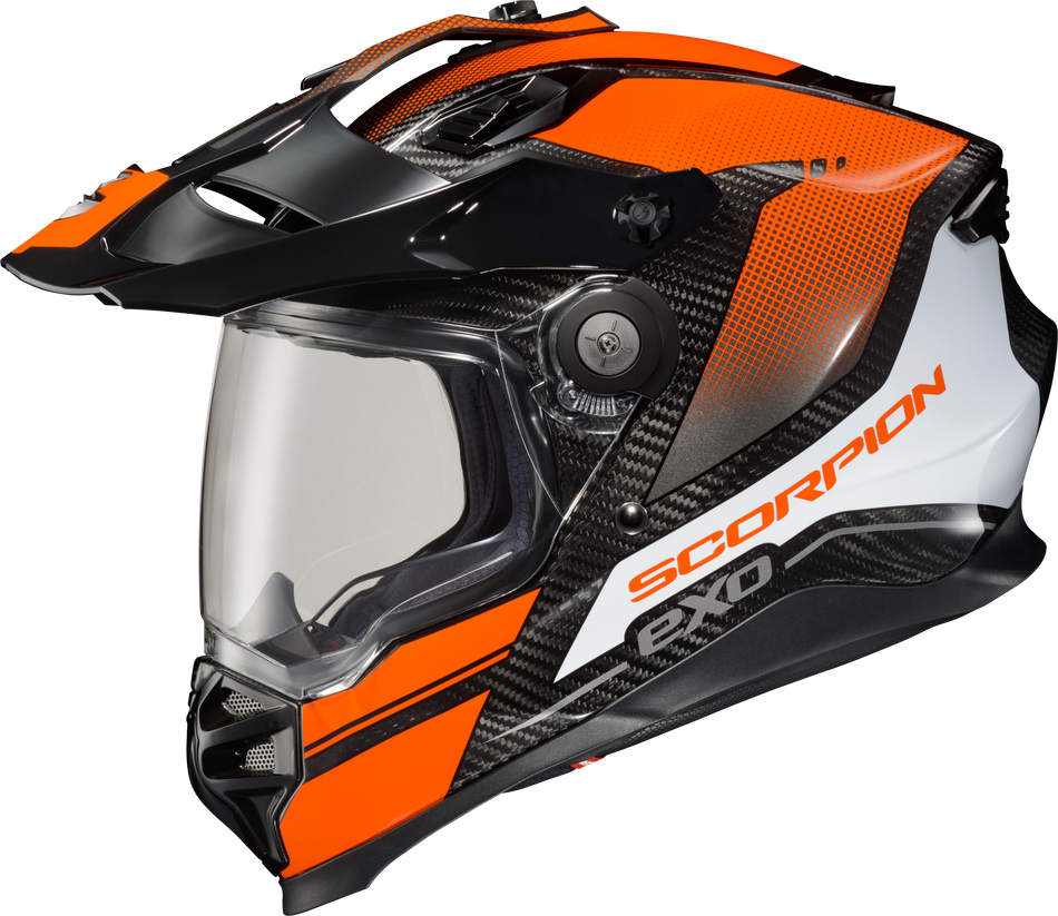 SCORPION EXO Xt9000 Carbon Full-Face Helmet Trailhead Orange 2x XT9-1027
