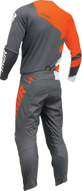 THOR Youth Sector Checker Jersey - Charcoal/Orange - Large 2912-2416