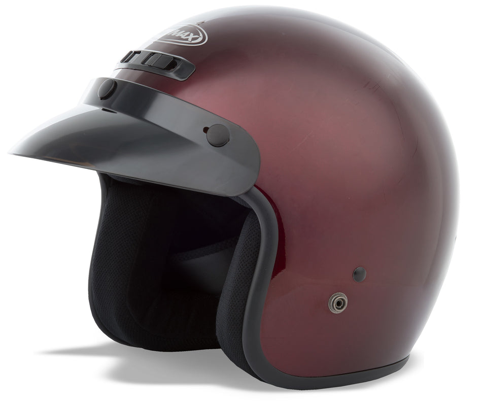 GMAX Gm-2 Open-Face Helmet Wine Md G102105
