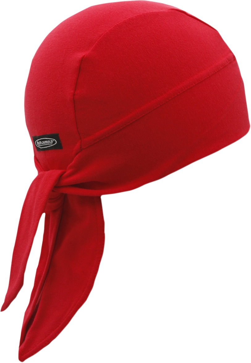 SCHAMPA & DIRT SKINS Wide Band Headwrap - Red BNDNA004-10