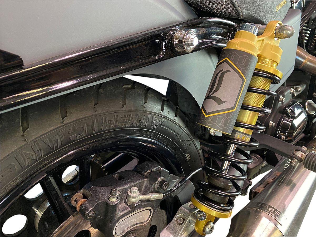 LEGEND SUSPENSION REVO ARC Piggyback-Stoßdämpfer - Standard - Gold - 13" - '99-'17 Dyna 1310-1914