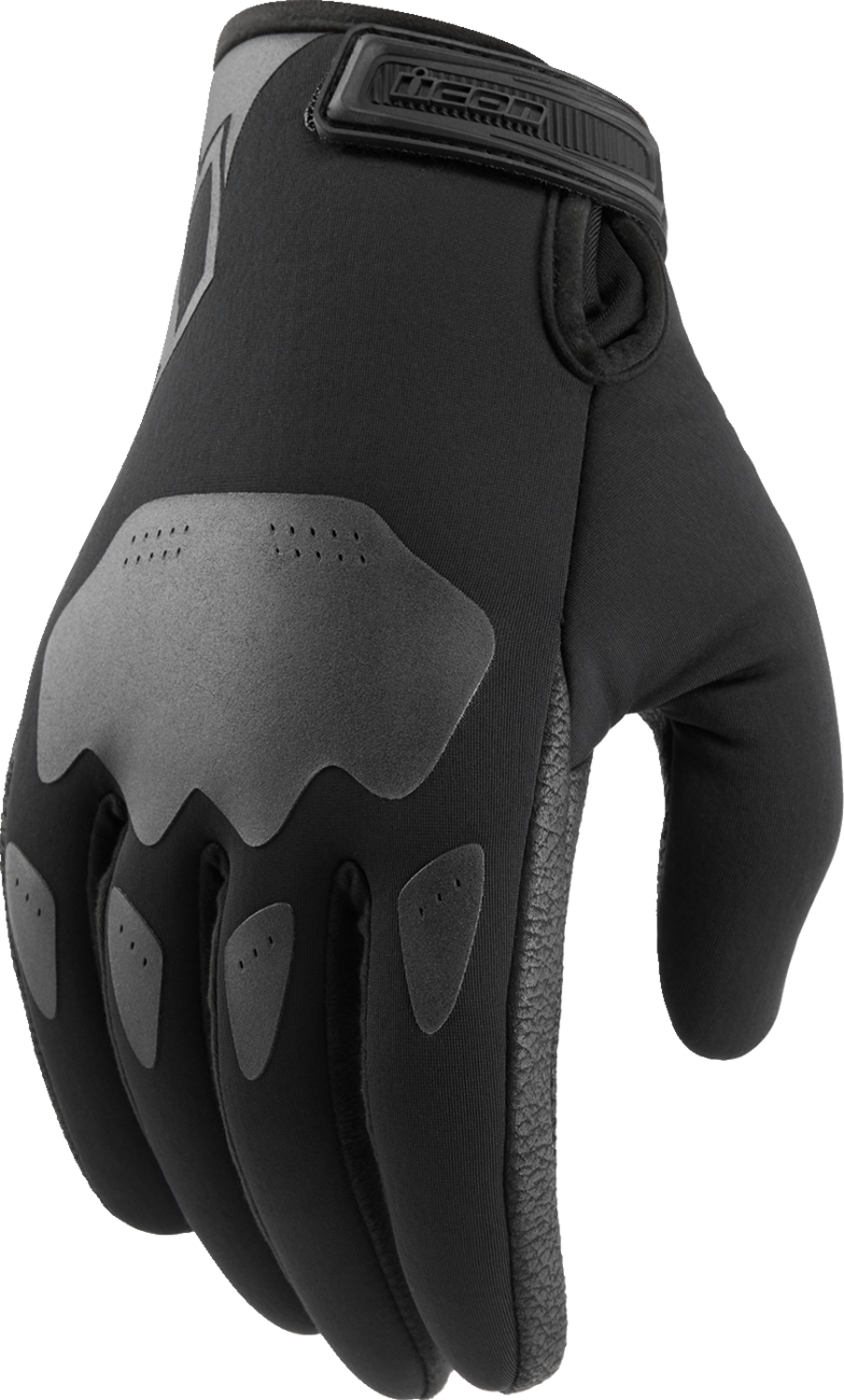 ICON Hooligan™ Insulated CE Gloves - Black - Large 3301-4489