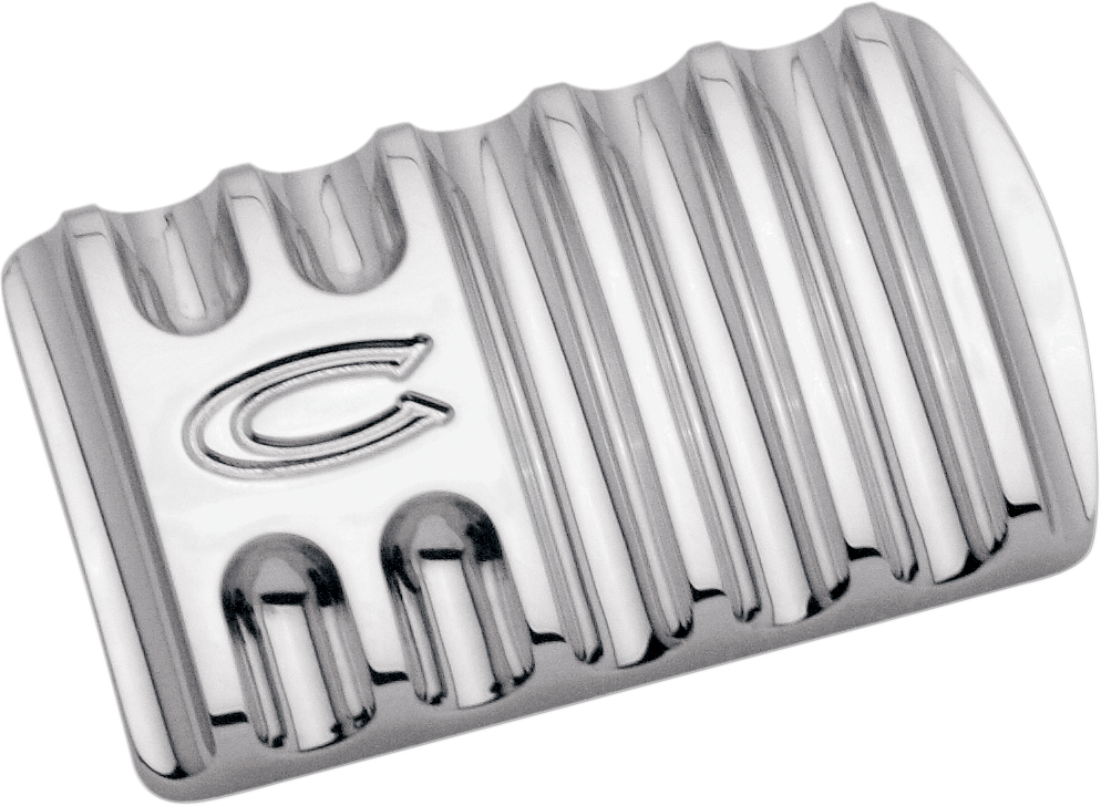 COVINGTONS Brake Pedal - Finned - Chrome C1042-C