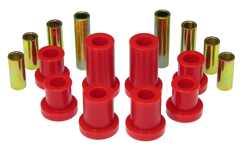 Prothane 07-14 Chevy Silverado 2/4wd Upper/Lower Front Control Arm Bushings - Red 7-243