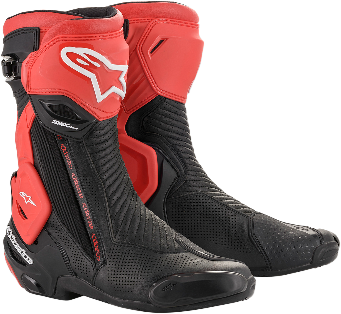 Botas con ventilación ALPINESTARS SMX+ - Negro/Rojo - US 9.5 / EU 44 2221119-13-44 