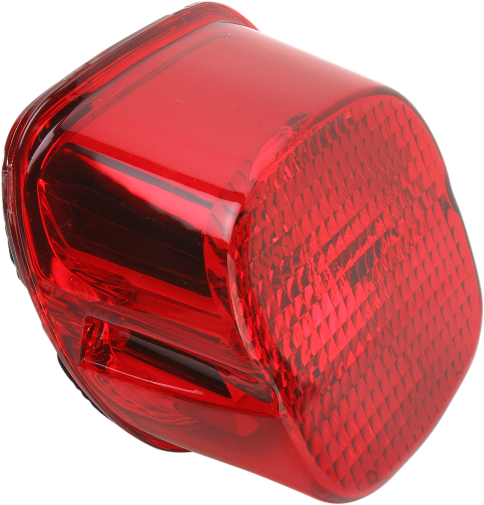 DRAG SPECIALTIES Taillight Lens - Bottom Tag Window - Red 12-0411D
