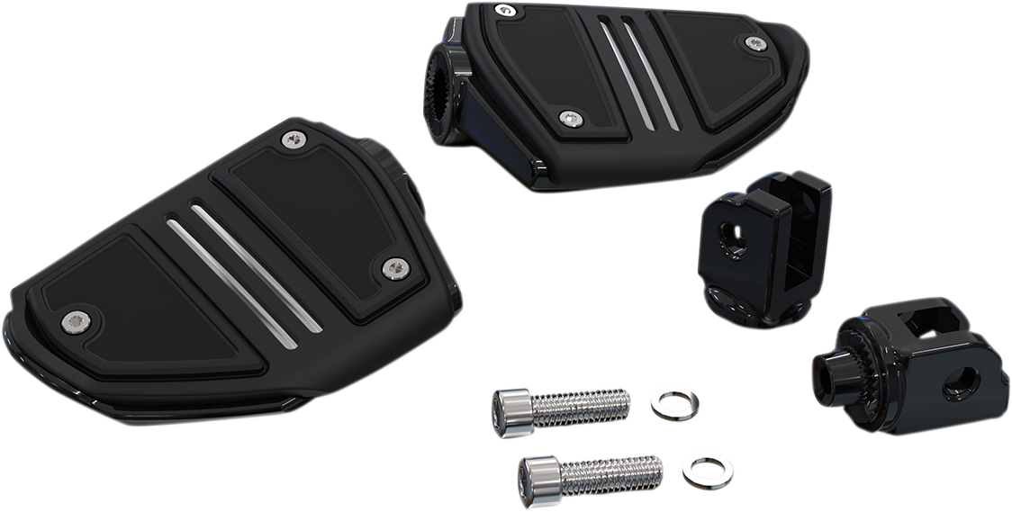 CIRO Twin Rail Footpeg - Black - Softail 61427